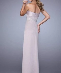 Formal Gowns La Femme - 21554 Folded Strapless Evening Gown