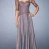 Formal Gowns La Femme - 21957 Laced Sweetheart A-Line Dress