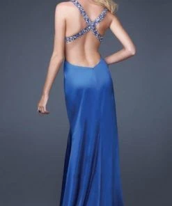 La Femme Gigi - 16338 Bejeweled Empire Waist Sheath Evening Dress Formal Gowns 5 La Femme Gigi - 16338 Bejeweled Empire Waist Sheath Evening Dress Formal Gowns