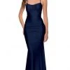 La Femme - Strappy Back Jersey Gown 29873SC - 1 Pc Navy In Size 0 Available 2 La Femme - Strappy Back Jersey Gown 29873SC - 1 Pc Navy In Size 0 Available