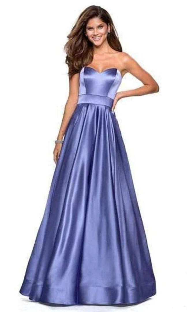La Femme - Sweetheart Empire A-Line Evening Dress 27506SC - 1 Pc Dark Periwinkle In Size 6 Available Formal Gowns 3 La Femme - Sweetheart Empire A-Line Evening Dress 27506SC - 1 Pc Dark Periwinkle In Size 6 Available Formal Gowns