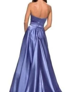 La Femme - Sweetheart Empire A-Line Evening Dress 27506SC - 1 Pc Dark Periwinkle In Size 6 Available Formal Gowns