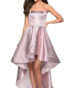 La Femme - Sweetheart High Low Dress 27783SC - 1 Pc Pink In Size 0 Available Formal Gowns