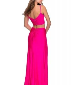 La Femme - Two-Piece High Slit Sheath Dress 28472SC Formal Gowns