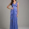 Lara Dresses - 29961 Chiffon And Lace V-neck A-line Gown Formal Gowns 1 Lara Dresses - 29961 Chiffon And Lace V-neck A-line Gown Formal Gowns