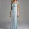 Lara Dresses - 33210 Cap Sleeve Bateau Neck Long Sheath Gown Formal Gowns 1 Lara Dresses - 33210 Cap Sleeve Bateau Neck Long Sheath Gown Formal Gowns