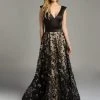 Lara Dresses - 33239 Beaded Floral Embroidered A-Line Gown Formal Gowns 1 Lara Dresses - 33239 Beaded Floral Embroidered A-Line Gown Formal Gowns