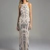 Lara Dresses - 33254 Bewitching Halter Gown With Eccentric Beadworks