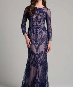 Mother Of The Bride Lara Dresses - 33269 Laced Bateau Column Dress