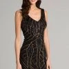 Lara Dresses - 33295 Bead Embellished Sheath Dress 2 Lara Dresses - 33295 Bead Embellished Sheath Dress