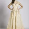 Formal Gowns Lara Dresses - 33497 Floral Applique Sweetheart Evening Gown
