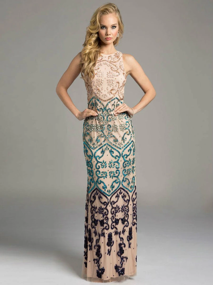 Lara Dresses - 42632 Exquisite Multi-Colored Jewel Dress 3 Lara Dresses - 42632 Exquisite Multi-Colored Jewel Dress