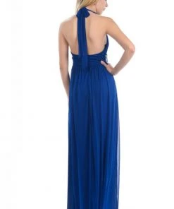 Lenovia - 5115 Crystal Embellished Plunging Halter Dress Formal Gowns 37 Lenovia - 5115 Crystal Embellished Plunging Halter Dress Formal Gowns