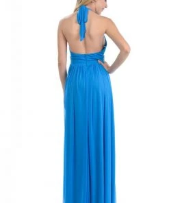 Lenovia - 5115 Crystal Embellished Plunging Halter Dress Formal Gowns 39 Lenovia - 5115 Crystal Embellished Plunging Halter Dress Formal Gowns