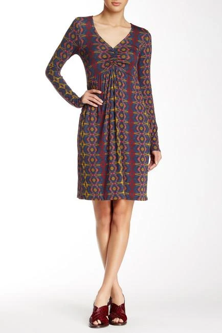 Leota - 2451 Long Sleeved Printed Short Dress 3 Leota - 2451 Long Sleeved Printed Short Dress