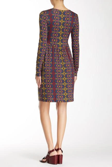 Leota - 2451 Long Sleeved Printed Short Dress 4 Leota - 2451 Long Sleeved Printed Short Dress