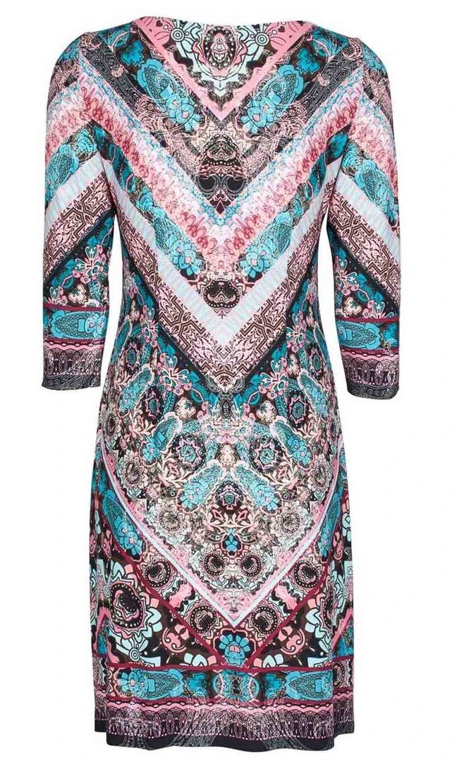 Cocktail Dresses London Times - T3085M Chevron Print Sheath Dress 6 Cocktail Dresses London Times - T3085M Chevron Print Sheath Dress