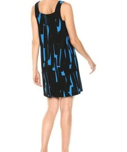 London Times - T3509M Sleeveless Print Cocktail Dress