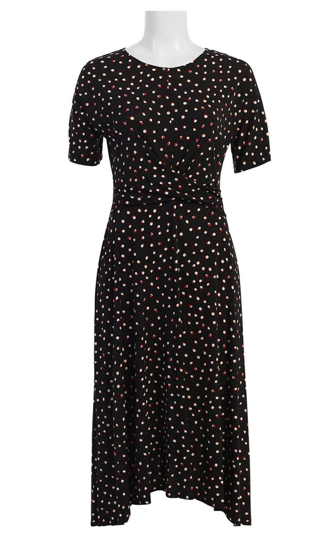 Plus Size Dresses London Times - T3806M Printed High Low A-Line Dress 6 Plus Size Dresses London Times - T3806M Printed High Low A-Line Dress