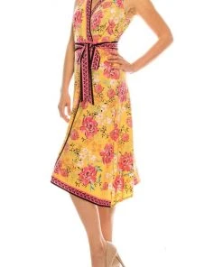 London Times - T4184M Floral Print V-Neck A-Line Dress Cocktail Dresses 19 London Times - T4184M Floral Print V-Neck A-Line Dress Cocktail Dresses