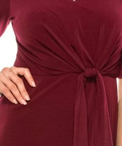 London Times - T4667M Elbow Length Flowy Midi Dress 9 London Times - T4667M Elbow Length Flowy Midi Dress