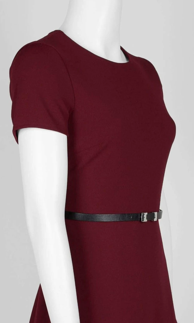 London Times - T4681M Short Sleeve Ruffle Hem Short A-Line Dress Cocktail Dresses 5 London Times - T4681M Short Sleeve Ruffle Hem Short A-Line Dress Cocktail Dresses