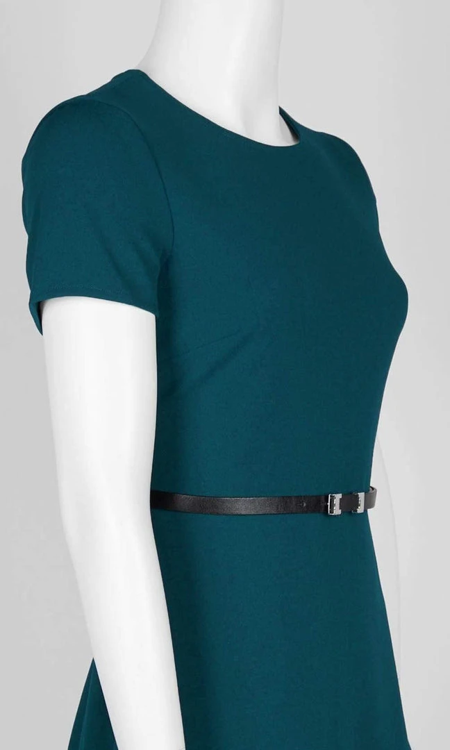 London Times - T4681M Short Sleeve Ruffle Hem Short A-Line Dress Cocktail Dresses 8 London Times - T4681M Short Sleeve Ruffle Hem Short A-Line Dress Cocktail Dresses