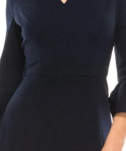 Cocktail Dresses London Times - T4868M V Neck Ruffle Sleeved A-Line Short Dress