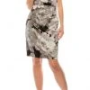 London Times - T4880M Floral Ruche-Ornate Sheath Dress