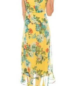 Cocktail Dresses London Times - T4899M Sleeveless Flowy Floral Dress