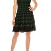 Plus Size Dresses London Times - T5305M Jewel A-Line Short Dress
