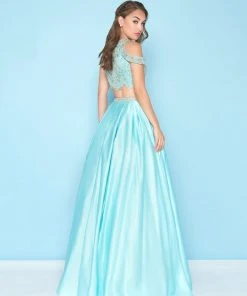 Mac Duggal - 40726H Two-Piece Crystal Garlanded Mikado Gown 6 Mac Duggal - 40726H Two-Piece Crystal Garlanded Mikado Gown