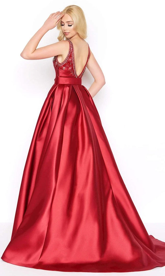 Formal Gowns Mac Duggal - 50509D Beaded Bateau Ballgown With Train 4 Formal Gowns Mac Duggal - 50509D Beaded Bateau Ballgown With Train