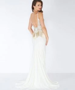 Mac Duggal - 62957R Sleeveless Beaded Formal With Fringe Detail 5 Mac Duggal - 62957R Sleeveless Beaded Formal With Fringe Detail