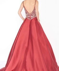 Formal Gowns Mac Duggal - 66285R Sweetheart Beaded Satin Ballgown