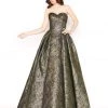 Formal Gowns Mac Duggal - 66437D Strapless Metallic Sweetheart Pleated Ballgown