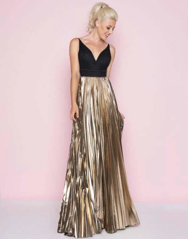 Mac Duggal - 77428L Sleeveless Deep V-neck A-line Dress Formal Gowns 3 Mac Duggal - 77428L Sleeveless Deep V-neck A-line Dress Formal Gowns