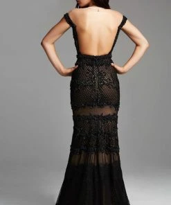 Mac Duggal - 78998 Netted Lace Off Shoulder Sheath Dress Formal Gowns 7 Mac Duggal - 78998 Netted Lace Off Shoulder Sheath Dress Formal Gowns