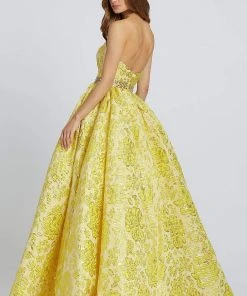 Mac Duggal Ballgowns - 66719H Sweetheart Metallic Floral Ballgown