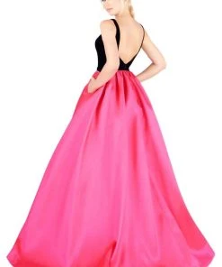Mac Duggal Ballgowns - 66720H Vibrant Plunging Sweetheart Ballgown
