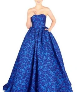 Formal Gowns Mac Duggal Ballgowns - 66745H Floral Brocade Sweetheart Ballgown