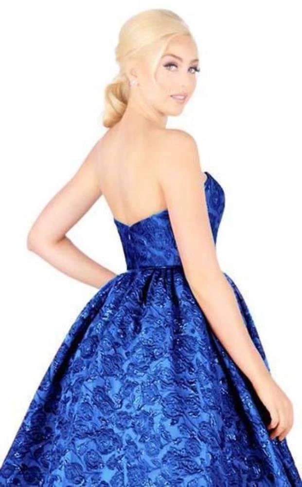 Formal Gowns Mac Duggal Ballgowns - 66745H Floral Brocade Sweetheart Ballgown 4 Formal Gowns Mac Duggal Ballgowns - 66745H Floral Brocade Sweetheart Ballgown