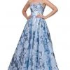 Formal Gowns Mac Duggal Ballgowns - 66947H Sweetheart Floral Brocade Ballgown