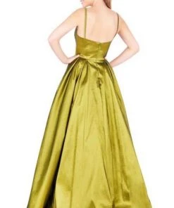 Mac Duggal Ballgowns - 77489H Plunging V-neck Pleated Ballgown 11 Mac Duggal Ballgowns - 77489H Plunging V-neck Pleated Ballgown