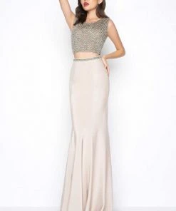 Mac Duggal - Black White Red Style 20063R Formal Gowns