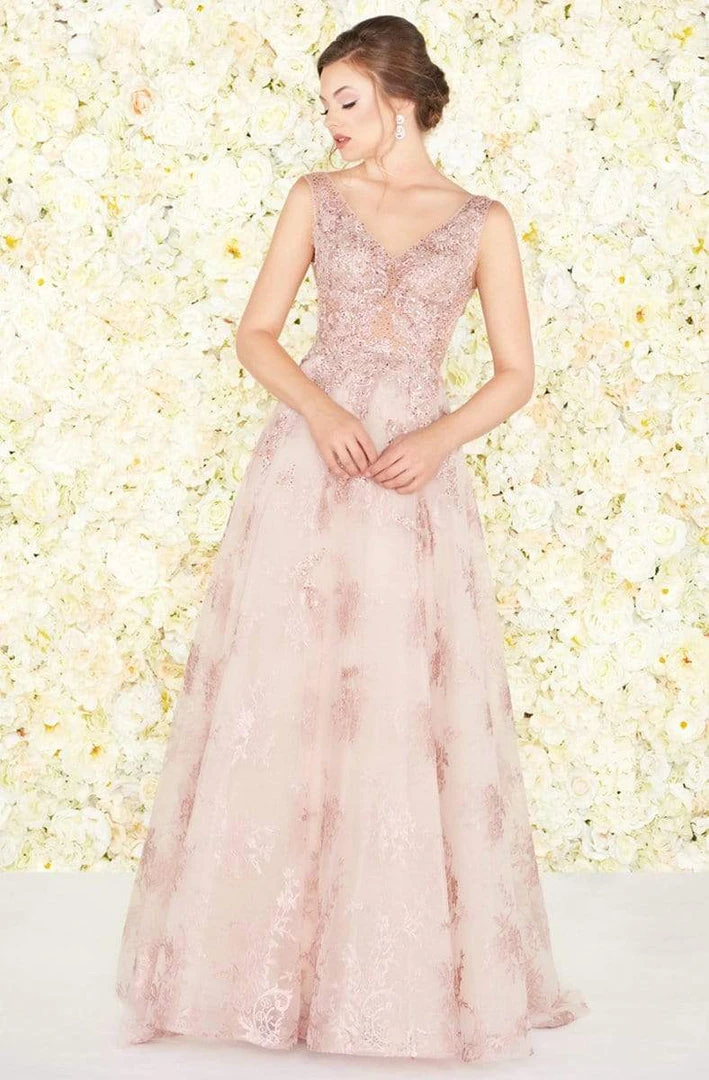 Mac Duggal Couture - 20092D Beaded Floral Embroidered A-line Dress 3 Mac Duggal Couture - 20092D Beaded Floral Embroidered A-line Dress