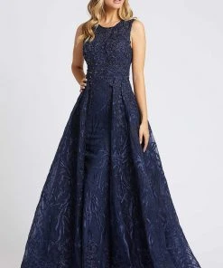 Mac Duggal Couture - 20105D Beaded Embroidered Illusion Jewel Gown Formal Gowns