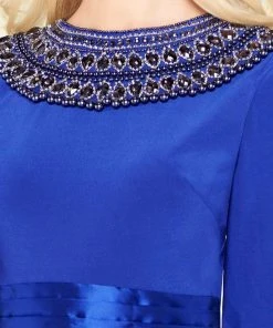 Mac Duggal - Embellished Long Sleeves Ballgown 12093R - 1 Pc Midnight Blue In Size 4 Available Formal Gowns 7 Mac Duggal - Embellished Long Sleeves Ballgown 12093R - 1 Pc Midnight Blue In Size 4 Available Formal Gowns