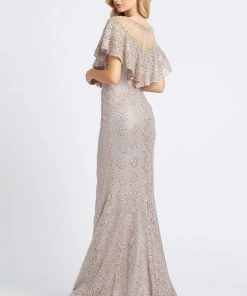 Mac Duggal Evening - 79232D Beaded Long Trumpet Gown Formal Gowns