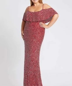 Mac Duggal Fabulouss - 4836F Embellished Scoop Long Fitted Dress Formal Gowns